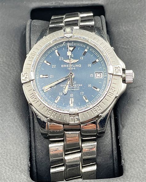 breitling colt automatic a17350|breitling colt automatic 44mm blue.